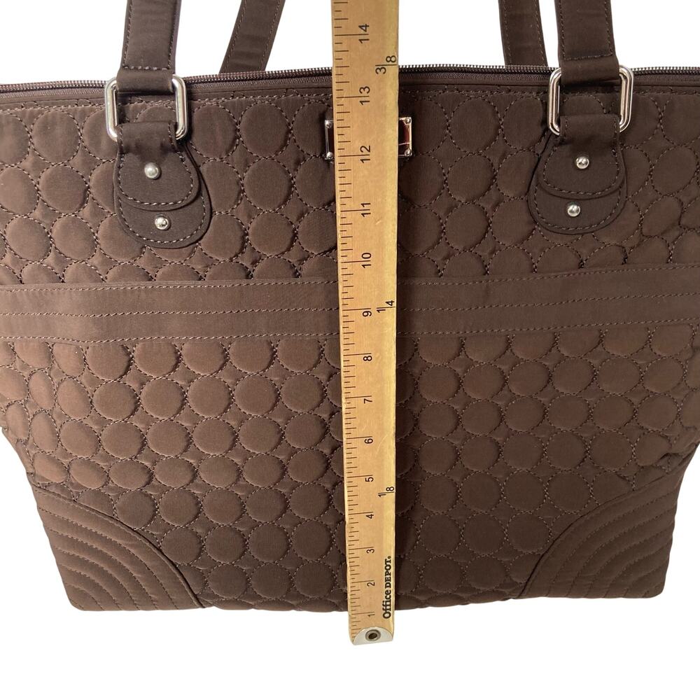 Vera Bradley Brown Tote Diaper Bag - Picture 8 of 9